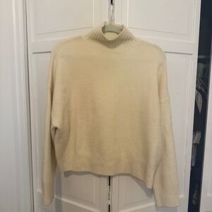 Zara Cream Turtleneck Sweater